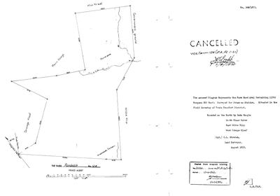 Scan of Surveyor-General diagram, 366/1833, August 1833