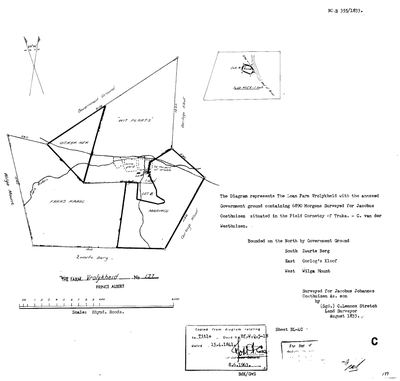 Scan of Surveyor-General diagram, B355/1833, August 1833