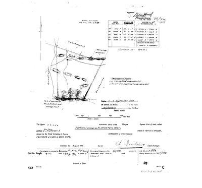 Scan of Surveyor-General diagram, 285/1939, August 1938