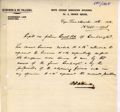 Scan of report, 18 March 1908