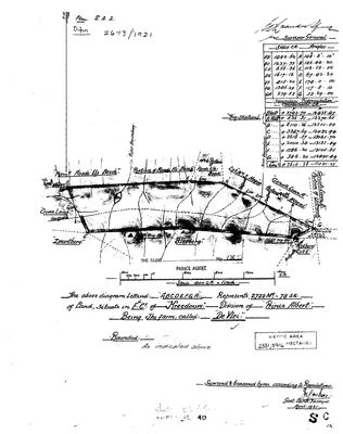 Scan of Surveyor-General diagram, 2673/1921, April 1921