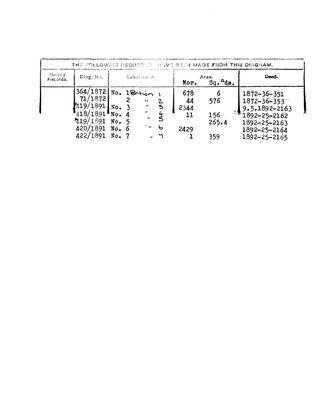 Scan of Surveyor-General diagram, 339/1820 (deduction table), 17 February 1820