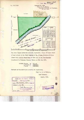 Skandering van Landmeter-generaal-kaart, 1654/1910, Augustus 1910