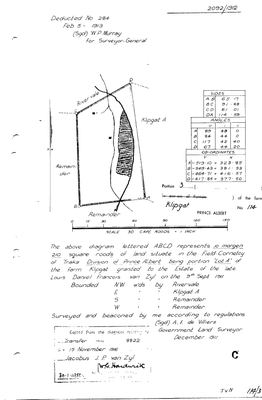 Skandering van Landmeter-generaal-kaart, 2092/1912, Desember 1911